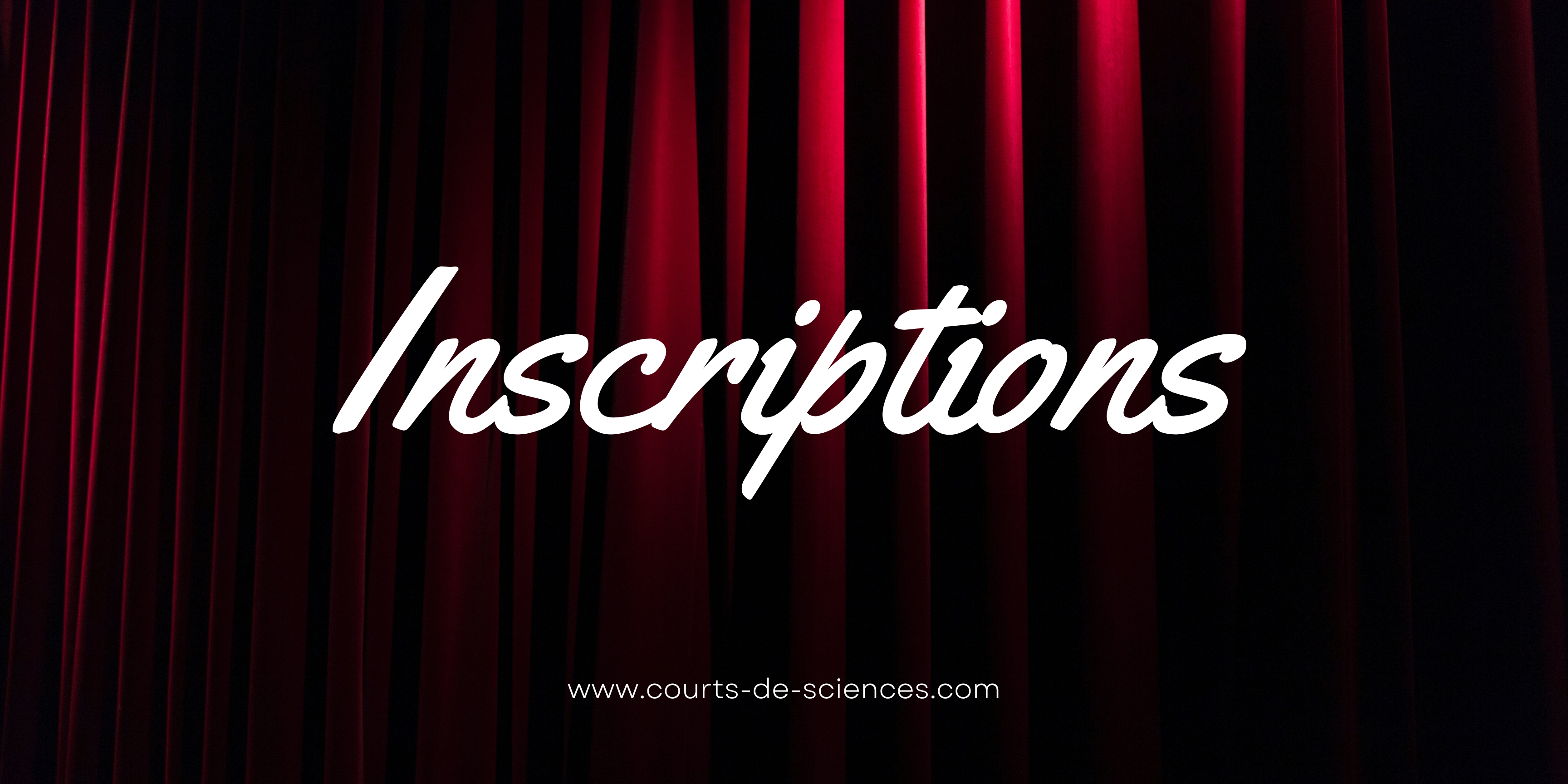 Les inscriptions sont ouvertes !